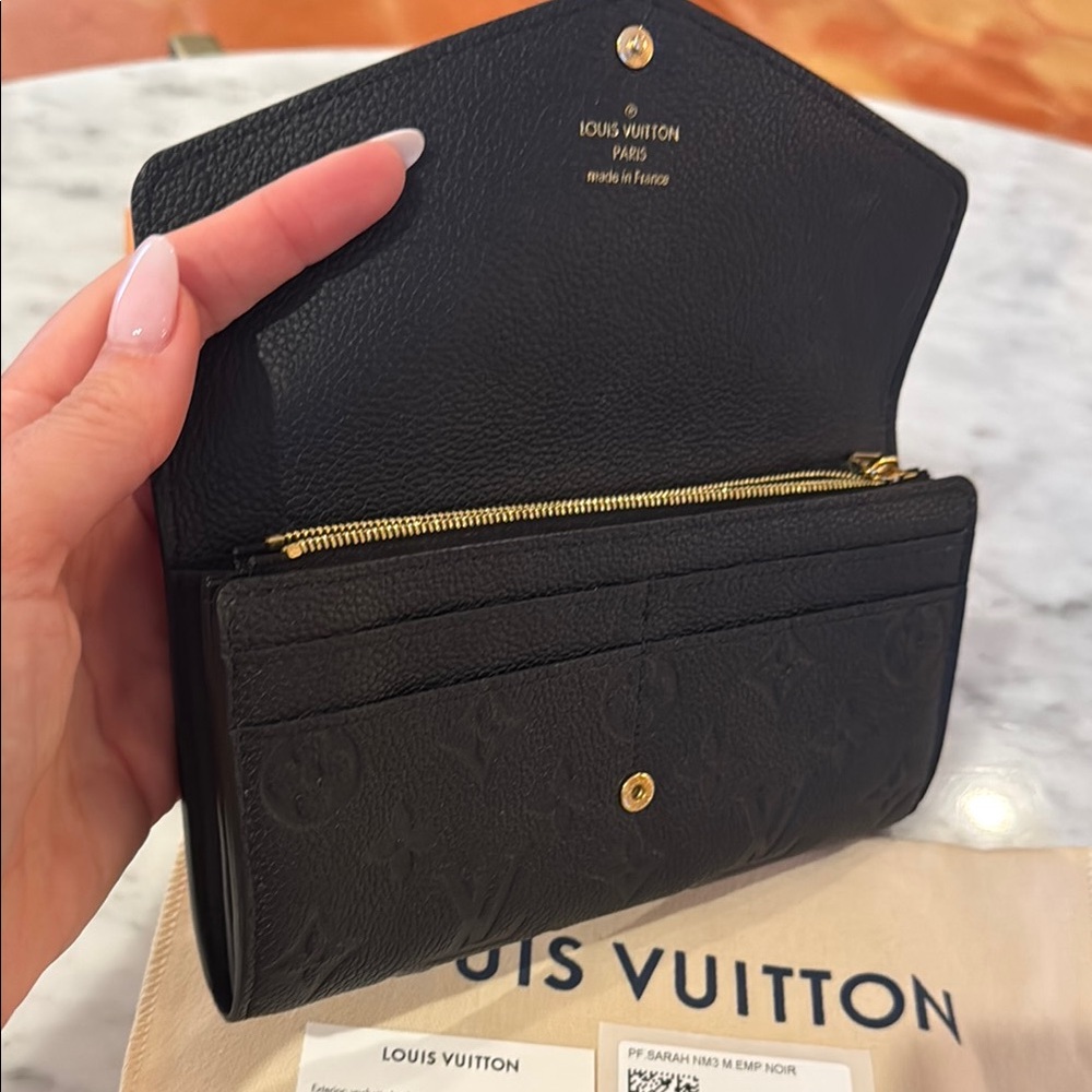 Louis Vuitton Black Empreinte Wallet